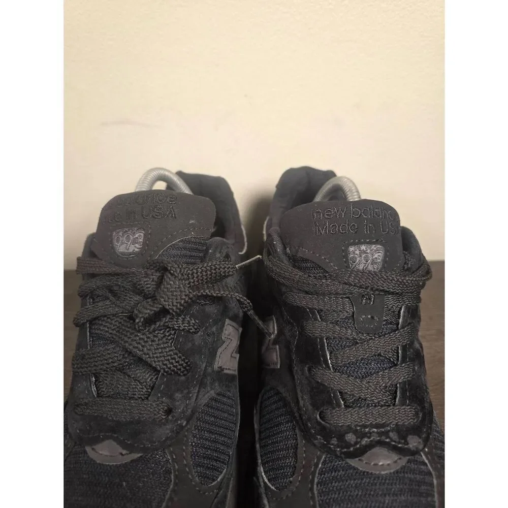 New Balance WR993TB Triple Black Limited Edition Made In USA Women's Size 9